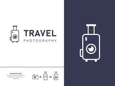 TRAVEL PHOTOGRAPHY | Travel & Photography Logo Design bag logo design bagpack brand design branding camera logo design logo logo design minimal minimal logo design photography logo travel travel agency logo travel logo travel photography visual identity visual identity design