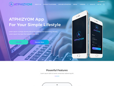 ATPHIZYOM App For Your Simple Lifestyle app designs illustration