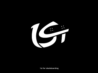 1st For Skateboarding 1 graphic logo s t
