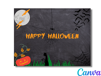 Halloween Poster Flyer Canva Template|Check Description to order 3d animation branding canva channel design fiverr flyer graphic design gumroad haunting logo order poster spooky subscribe template youtube