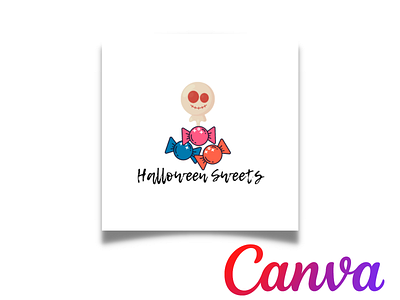 Halloween Logo Canva Template|Check Description to order. 3d animation branding canva channel design fiverr graphic design gumroad halloween logo minimalist order spooky subscribe sweets template trickortreat youtube