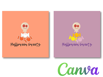 Halloween Logo Canva Template|Check Description to order. 3d animation branding canva children design fiverr graphic design gumroad halloween logo order spooky subscribe sweets template youtube