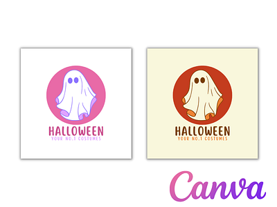 Halloween Logo Canva Template|Check Description to order. 3d animation branding canva channel comment design fiverr graphic design gumroad halloween like logo order share spooky subscribe template youtube