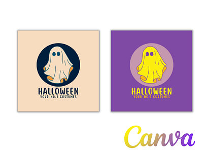 Halloween Logo Canva Template|Check Description to order. 3d animation branding canva channel comment design fiverr graphic design gumroad halloween like logo order share spooky subscribe template ui youtube