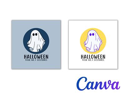 Halloween Logo Canva Template|Check Description to order. 3d animation branding canva channel comment design fiverr graphic design gumroad halloween like logo order share spooky template ui video youtube