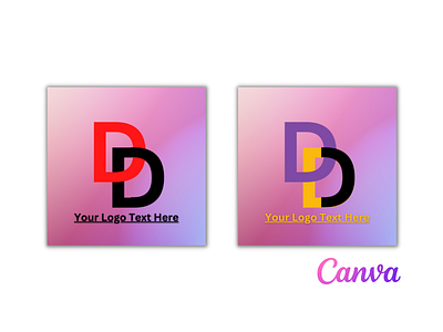 3D Interlocked Letter Canva Template|Check Description to order.