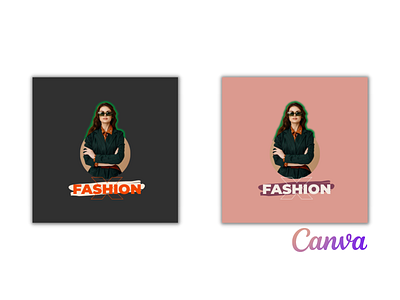 Canva Logo Template Fashion Brands|Check Description to order. 3d animation brand branding canva channel clothing design fashion fiverr graphic design gumroad illustration logo motion graphics order template ui vector youtube