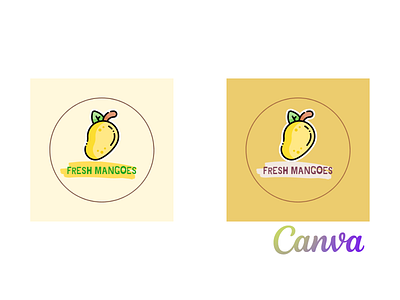 Canva Logo Template Fruit Shop|Check Description to order. 3d animation branding canva channel design fiverr fruits graphic design gumroad illustration logo motion graphics order shop template ui vector youtube