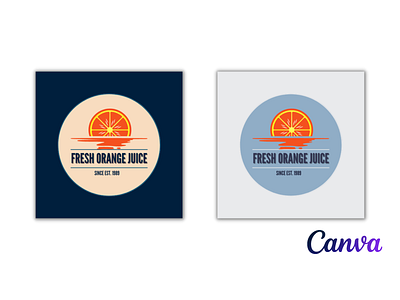 Canva Logo Template Fruit Shop|Check Description to order. 3d animation branding canva channel design fiverr fruits graphic design gumroad illustration juice logo motion graphics oranges order template ui vector youtube