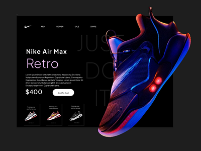 Nike Landing Page Design