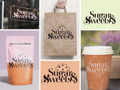 Sugar & Sweets bakery brand brand branding design graphic design illustration logo mockups typography vector