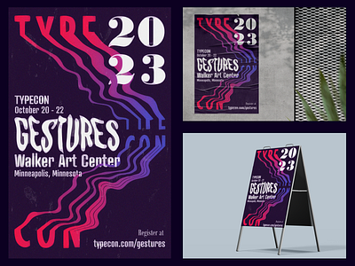 TypeCon 2023 80s Poster branding design graphic design illustration logo typography vector