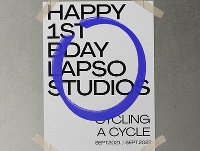 LAPSO STUDIOS ANNIVERSARY branding creative concept design graphic design