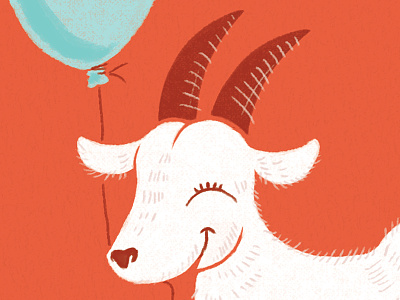 Goat Gal Detail birthday doodle illustration texture wacomtablet