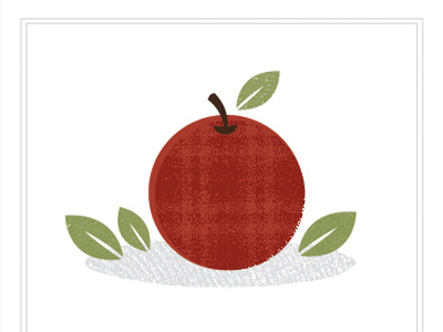 Vintage Apple illustration texture vintage