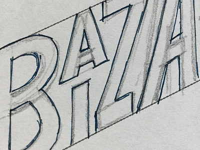 Bizarre Bazaar aiga invisible type lettering typography