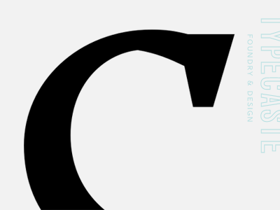 Proprietary Serif 'c' font type type design typography typecaste