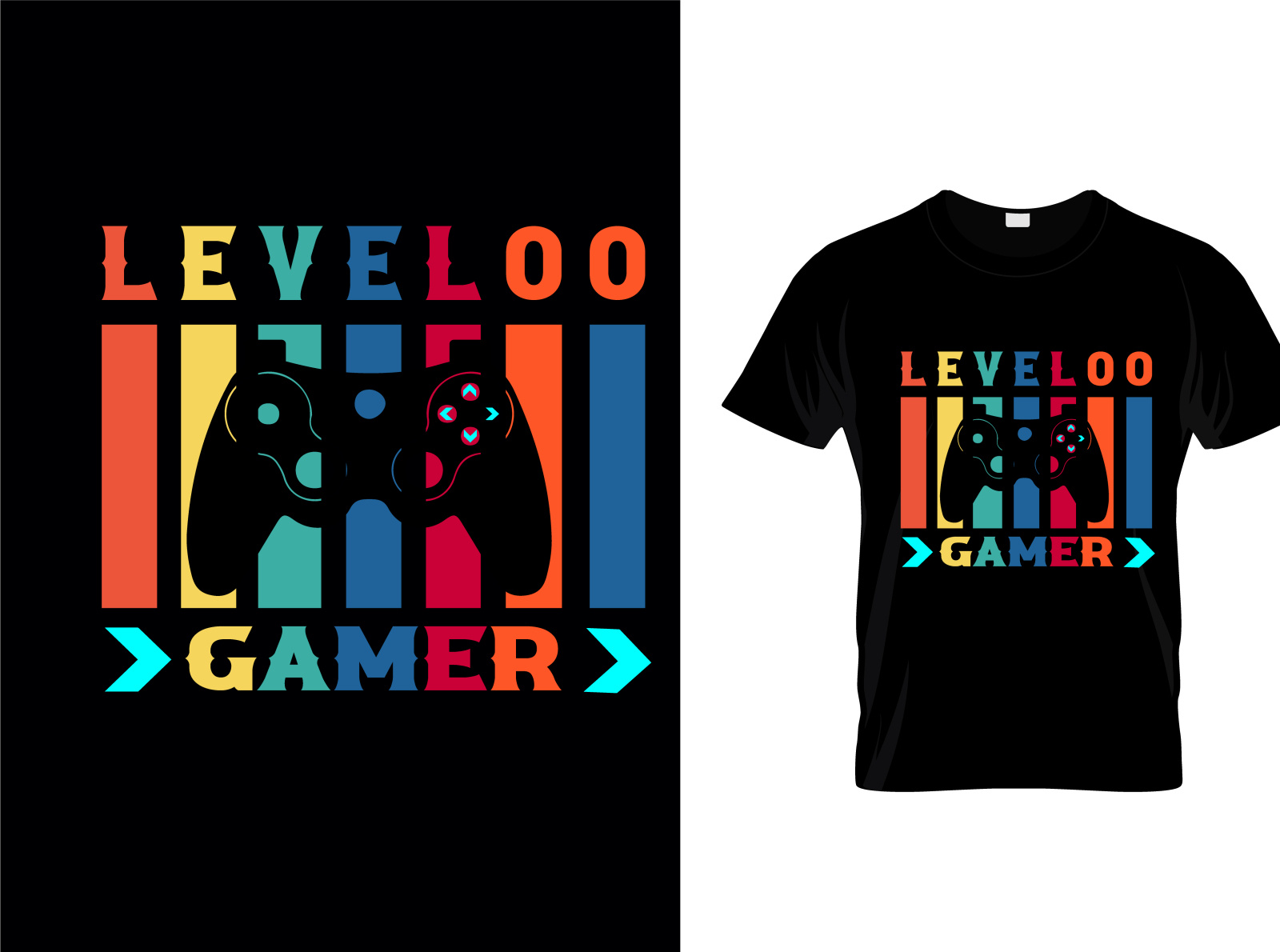 Level 00 gamer t Shirt by Minhaj Hossain on Dribbble