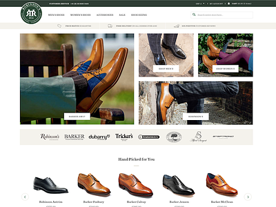 Premium Shoe Brand Black Friday Update ecommerce hero redesign shoe slider trust ux