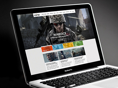 Crytek Website Design Concept crytek game website website design