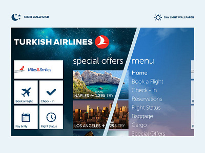 Panorama Screen airline app travel app turkish airlines windows phone app