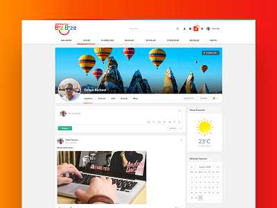 Profile Page - Aksigorta Bizbize Social Platform UI