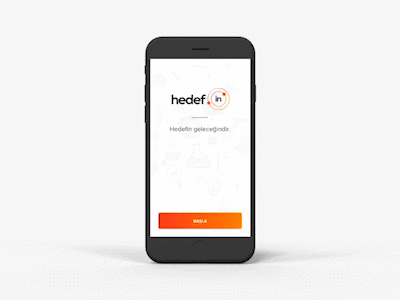 Hedef.in App Login Sms Auth. UI Screens