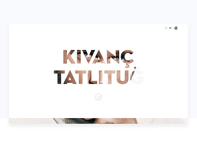 Kıvanç Tatlıtuğ Web Project artist website design landing page