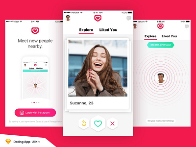 Red - Dating App UI-Kit