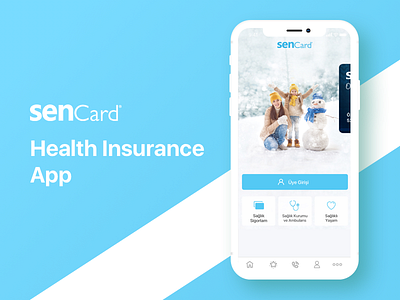 Sencard - Health Insurance App mobile app design sencard ui ux