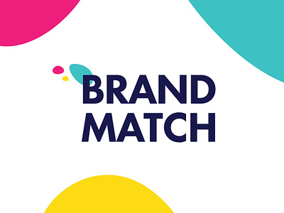 Brandmatch brand design agency blue brand branding bubble colourful creative dark blue design flowing identity identity design logo pink shapes yellow