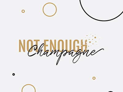 Not Enough Champagne podcast logo agency brand brand design brand identity branding branding design creative design identity identity branding identity design logo design logodesign logotype podcast podcast logo podcasting typography vector