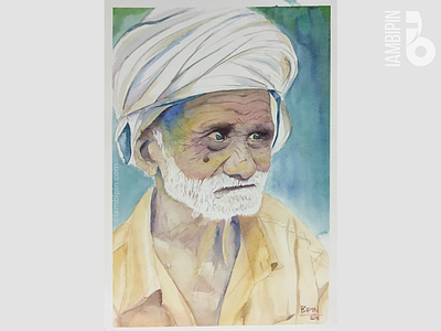 Old Man | Watercolor Painting aquarelle old man painting watercolor watercolour