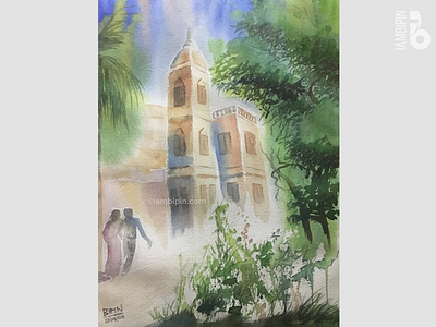 Old Building | Watercolor Painting