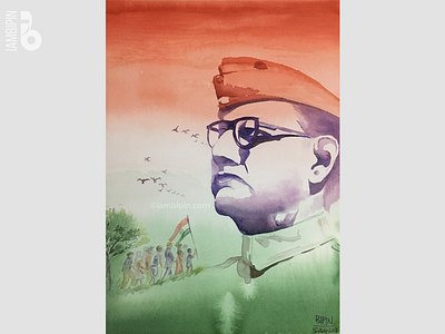 Happy Independence Day | Watercolor Painting