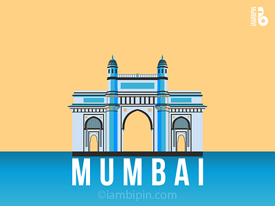 Gateway of India | Vector Art | Flat Design bombay cityscapes flat design gateway of india iambipin illustration india mumbai vector vectorart