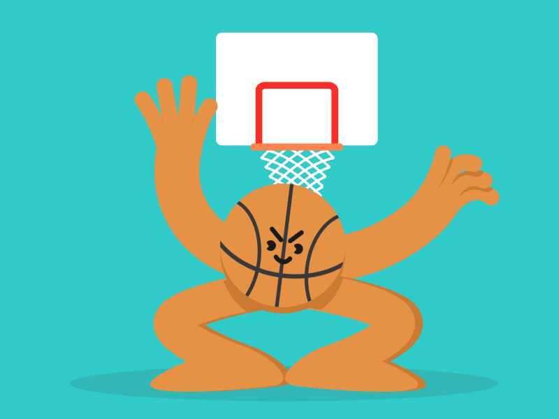 B Ball Boi 2d aftereffects animation basketball character guard illustration loop