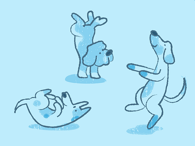 Scruff Social Doggos 2d dancing dogs fun illustration
