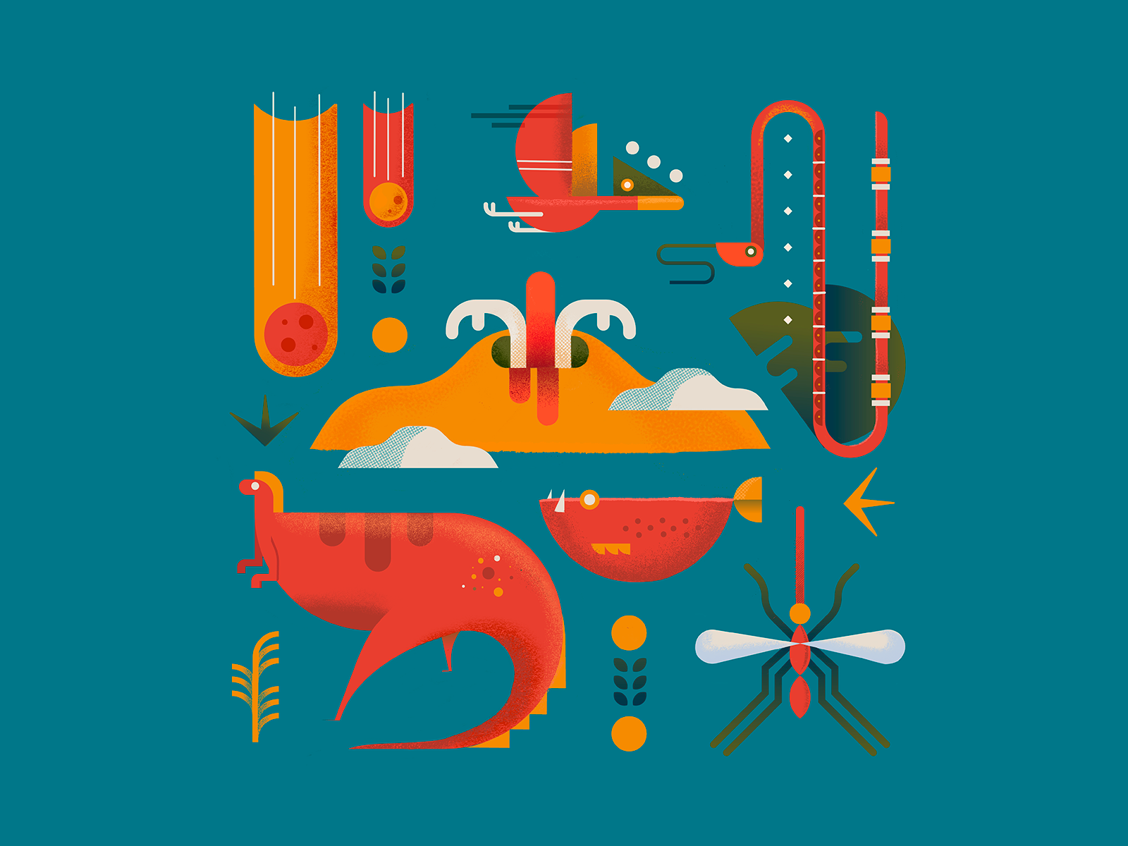 dinosaurs by Franuk on Dribbble