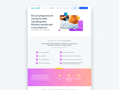 Learn to Fly | Mentoring page content design illustration layout mentor mentoring product product design responsive ui uidesign user interface ux web website
