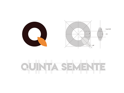 Logo Design - Quinta Semente branding design grid grid logo letter q logo seed symbol typography vector