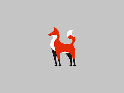 Fox design graphic logo mark simple symbol
