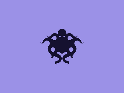 Octopus design graphic logo mark simple symbol