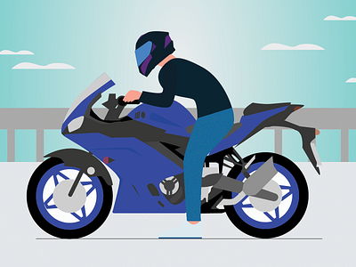 Ride flat flat illustration illustration