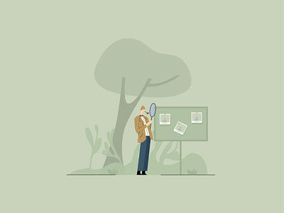 Search Agent agent detective flat flat illustration illustration search searching