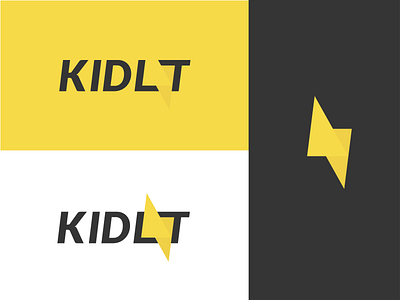 KIDLAT Logo Concept brand branding kidlat lightning logo logo concept modern