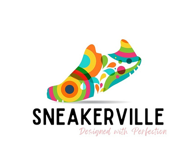 Sneakerville logo design graphic design illustration layout logo