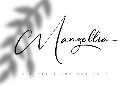 Mangollia - Signature Font elegant font handwritten modern script signature