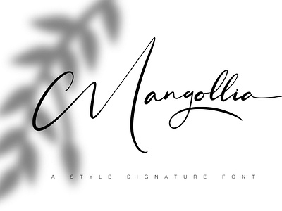 Mangollia - Signature Font