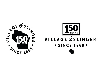 Slinger WI 150 Years 150 badge logo slinger wisconsin